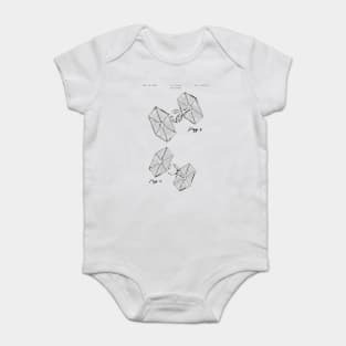 Tie Fighter (black) Baby Bodysuit